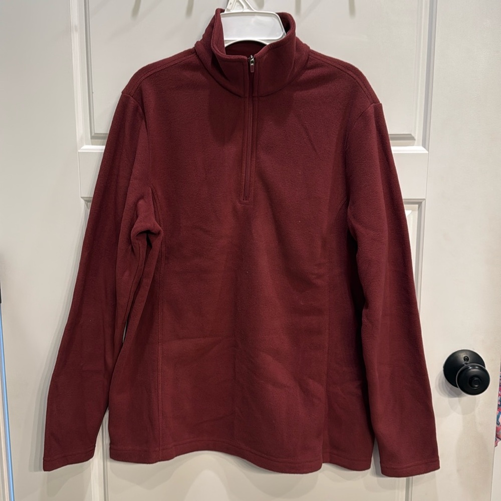New Lands End Fleece Pullover